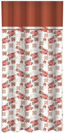 Nakts aizkari ZMH-520, balts krās./sarkana krās./bēša krās., 160 cm x 250 cm