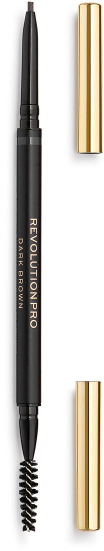 Uzacu zīmulis Makeup Revolution London Define & Fill, 0.1 g, tumši brūna krās. dark brown
