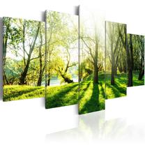 Akrilo stiklo reprodukcija Artgeist Green Glade, 100 cm x 50 cm