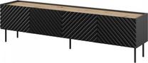ТВ стол Cama Meble Onda, черный цв., 40 см x 200 см x 35 - 54 см