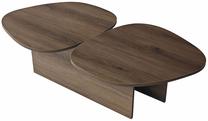 Kavos staliukas Kalune Design Stones, riešuto sp., 125 cm x 60 cm x 38 cm