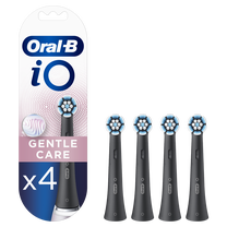 Elektrinio dantų šepetėlio galvutė Braun Gentle Care, juoda sp., 4 vnt.