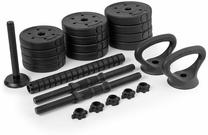 Svorių ir grifų rinkinys Spokey 4in1, 20 kg, juoda sp.