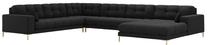 Kampinė sofa Micadoni Mamaia Structured, tamsiai pilka sp., kairinė, 327 x 256 cm x 75 cm