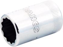 Varžtų veržlių galvutė Bahco Double Hexagon Socket, HEX, 38 mm, 1/2", Ø13 mm