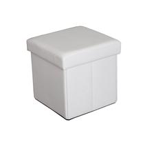 Pufas Domoletti XYF1368B, balta sp., 38 cm x 38 cm x 38 cm