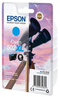 Rašalinio spausdintuvo kasetė Epson Singlepack 502 XL, žalsvai mėlyna (cyan) sp., 6.4 ml