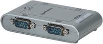 Adapteris Manhattan RS-232 x 4, USB 2.0 B female, 0.45 m