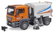 Žaislinė gatvių valymo mašina Bruder MAN TGS Street Sweeper 03780, 1:16, oranžinė sp.