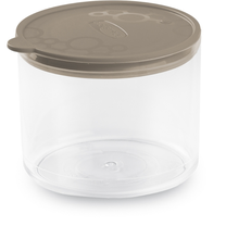 Lielapjoma produktu konteiners Gio`style Tengo, 0.7 l, 11.8 cm x 11.8 cm, caurspīdīga krās./brūna krās./pelēka krās.