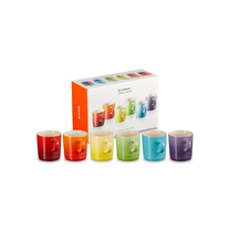 Puodelių rinkinys Le Creuset, 0.35 l, akmens masė, įvairių spalvų, 6 vnt.