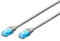 Сетевой кабель Digitus CAT 5e U/UTP RJ-45, RJ-45, 10 м, серый цв.