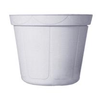 Puķu pods Uniplastex Classic UDC14, plastmasa, Ø 14 cm, balta krās.
