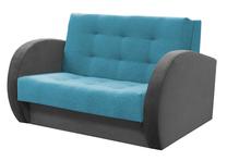 Sofa-lova Idzczak Meble Sylwia IV M04764, mėlyna sp./pilka sp., 139 x 110 cm x 90 cm