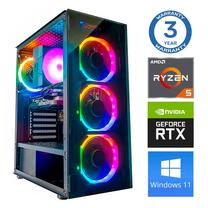 Stacionarus kompiuteris Intop Ryzen 5 5600X, DDR4 16 GB, SSD+HDD 250 GB 2 TB, NVIDIA GeForce RTX 5050 8 GB GDDR6, Windows 11 Pro