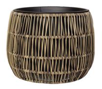 Gėlių vazonas Home4you, plastikinis, Ø 27 cm, ruda sp.