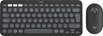 Belaidis klaviatūros ir pelės komplektas Logitech Pebble 2 Combo Linear, EN, grafito sp.