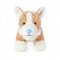 Pliušinis žaislas šuo Corgi Queenie, ruda sp./balta sp., 10 cm