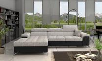 Kampinė sofa Ricardo Berlin 01, Soft 11, pilka sp., kairinė, 205 x 280 cm x 90 cm