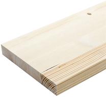 Подоконник, ель, обструганная, 120 x 20 см x 2.8 см