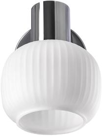 Lampa sienas Candellux Lighting Andrus 911-44976, E14, 1 x 40 W, balta krās. / sudraba krās.