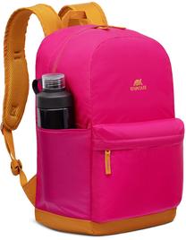 Portatīvā datora mugursoma Rivacase Lite Urban 5561, rozā krās., 24 l, 15.6"