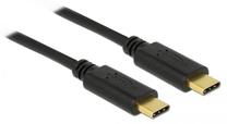 Vads Delock USB Type C Male, USB 2.0 C male, 2 m, melna krās.