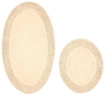 Vonios kilimėlių rinkinys Foutastic COTTONKT000489, šviesiai ruda sp., 100 cm x 60 cm