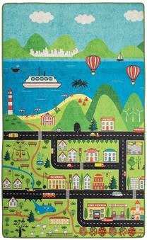 Kilimas Conceptum Hypnose Happy City 876CHL1291, įvairių spalvų, 140 cm x 80 cm