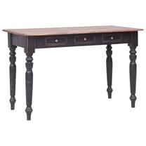Rakstāmgalds ar atvilktnēm VLX Solid Mahogany Wood 283907, 117 cm x 57 cm, 75 cm, brūna krās.