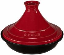 Cepšanas forma ar vāku Staub Tajine, melna krās./sarkana krās., 28 cm x 28 cm