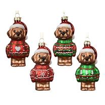 Eglutės žaisliukas Decoris Dog, įvairių spalvų/(spalva/dizainas parenkami atsitiktine tvarka), stiklas