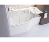 Vannas siena Ravak VS3 100 795P0U00Z1, 99.6 cm x 140 cm x 100 cm, balta krās./matēta faktūra