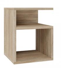 Naktinis staliukas Tini, ąžuolo sp./smėlio sp., 40 cm x 30 cm x 30 cm