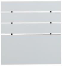 Lovos galvūgalis Kalune Design Fuga, 3 cm x 120 cm, 100 cm, balta sp.