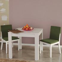Stalas Kalune Design Single, balta sp., 90 cm x 90 cm x 78 cm