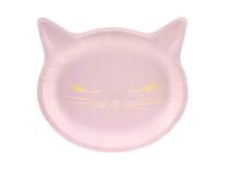 Vienkartinės lėkštės Party Deco Cat 36506, 22 cm, 6 vnt.