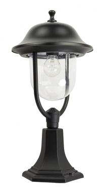 Brīvi stāvošs āra gaismeklis Su-Ma Prince, 60W, E27, IP43, melna krās., 25 cm x 55 cm