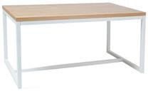 Stalas, ąžuolo sp./pilka sp., 150 cm x 77 cm x 90 cm
