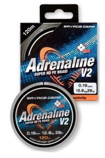 Valas Savage Gear Adrenaline V2, 12000 cm, 120 m, pilka sp.
