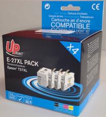 Rašalas Uprint E-27XL, geltona sp./juoda sp./mėlyna sp., 13 ml