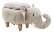 Pufas Sebastian, pilka sp., 72 cm x 34 cm x 37 cm