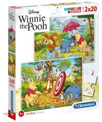 Пазл 2in1 Clementoni Winnie the Pooh 245161, 27 см x 19 см, 40 шт., многоцветный