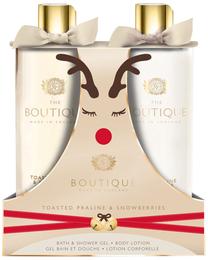 Kūno priežiūros rinkinys The English Bathing Company Boutique Toasted Praline & Snowberries, 2 vnt.
