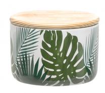 Lielapjoma produktu konteiners TT Leaves 315305, 12 cm x 12 cm, zaļa krās./daudzkrāsaina