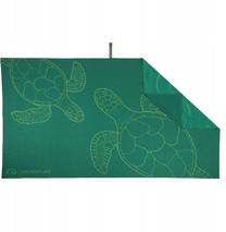 Paplūdimio rankšluostis Lifeventure Trek Turtle, žalia sp., 150 cm x 90 cm