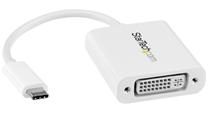 Адаптер StarTech CDP2DVIW USB-C male, DVI female, 0.014 м, белый цв.