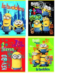 Sąsiuvinis Minions 5903235171864, langeliais, A5, 16 lapų, (spalva/dizainas parenkami atsitiktine tvarka)