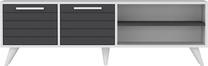 ТВ стол Kalune Design Noyan, антрацитовый цв./белый цв., 150 см x 48 см x 30 см