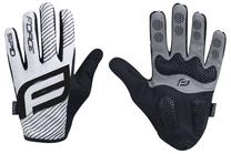 Перчатки Force MTB Spid 17 Full, белый цв./черный цв., M